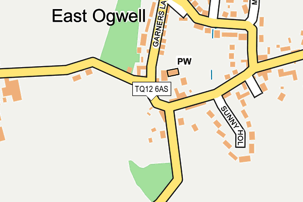 TQ12 6AS map - OS OpenMap – Local (Ordnance Survey) TQ12 6AS map - OS OpenMap – Local (Ordnance Survey)