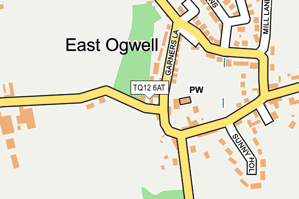 TQ12 6AT map - OS OpenMap – Local (Ordnance Survey) TQ12 6AT map - OS OpenMap – Local (Ordnance Survey)