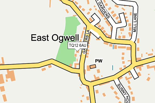 TQ12 6AU map - OS OpenMap – Local (Ordnance Survey) TQ12 6AU map - OS OpenMap – Local (Ordnance Survey)