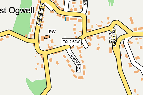 TQ12 6AW map - OS OpenMap – Local (Ordnance Survey) TQ12 6AW map - OS OpenMap – Local (Ordnance Survey)