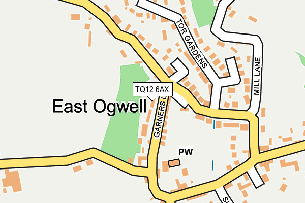 TQ12 6AX map - OS OpenMap – Local (Ordnance Survey) TQ12 6AX map - OS OpenMap – Local (Ordnance Survey)