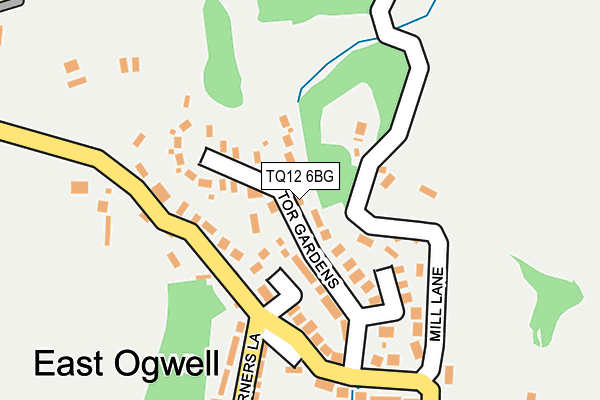 TQ12 6BG map - OS OpenMap – Local (Ordnance Survey) TQ12 6BG map - OS OpenMap – Local (Ordnance Survey)