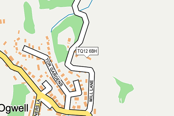 TQ12 6BH map - OS OpenMap – Local (Ordnance Survey) TQ12 6BH map - OS OpenMap – Local (Ordnance Survey)