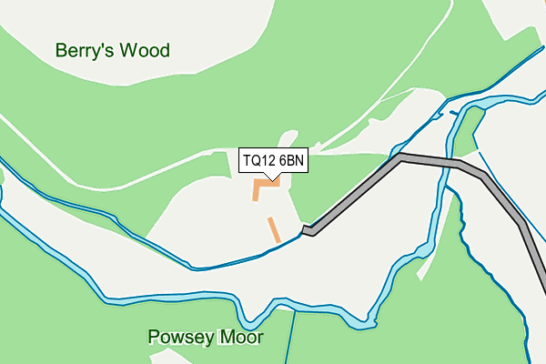 TQ12 6BN map - OS OpenMap – Local (Ordnance Survey)