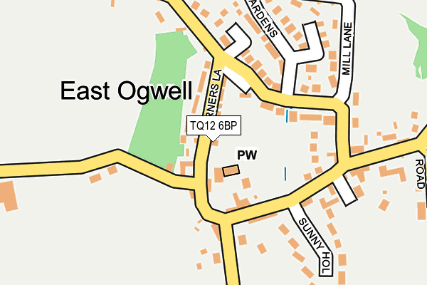 TQ12 6BP map - OS OpenMap – Local (Ordnance Survey) TQ12 6BP map - OS OpenMap – Local (Ordnance Survey)