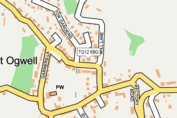 TQ12 6BQ map - OS OpenMap – Local (Ordnance Survey)