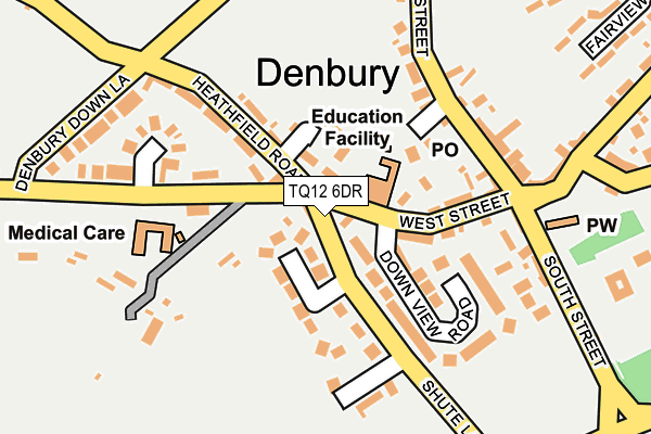 TQ12 6DR map - OS OpenMap – Local (Ordnance Survey) TQ12 6DR map - OS OpenMap – Local (Ordnance Survey)