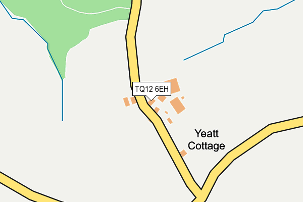 TQ12 6EH map - OS OpenMap – Local (Ordnance Survey) TQ12 6EH map - OS OpenMap – Local (Ordnance Survey)
