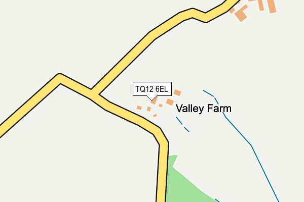 TQ12 6EL map - OS OpenMap – Local (Ordnance Survey) TQ12 6EL map - OS OpenMap – Local (Ordnance Survey)