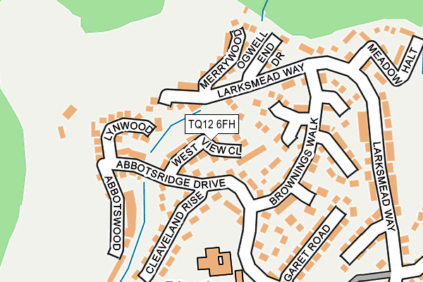 TQ12 6FH map - OS OpenMap – Local (Ordnance Survey) TQ12 6FH map - OS OpenMap – Local (Ordnance Survey)
