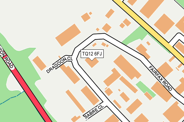 TQ12 6FJ map - OS OpenMap – Local (Ordnance Survey) TQ12 6FJ map - OS OpenMap – Local (Ordnance Survey)