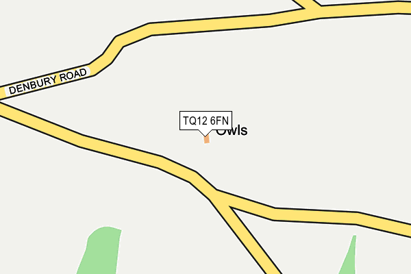 TQ12 6FN map - OS OpenMap – Local (Ordnance Survey) TQ12 6FN map - OS OpenMap – Local (Ordnance Survey)