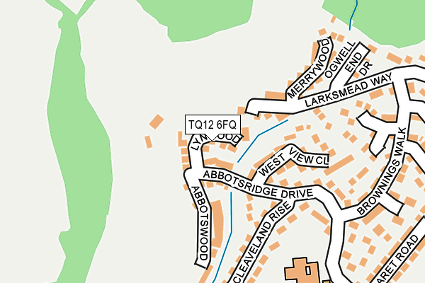 TQ12 6FQ map - OS OpenMap – Local (Ordnance Survey) TQ12 6FQ map - OS OpenMap – Local (Ordnance Survey)