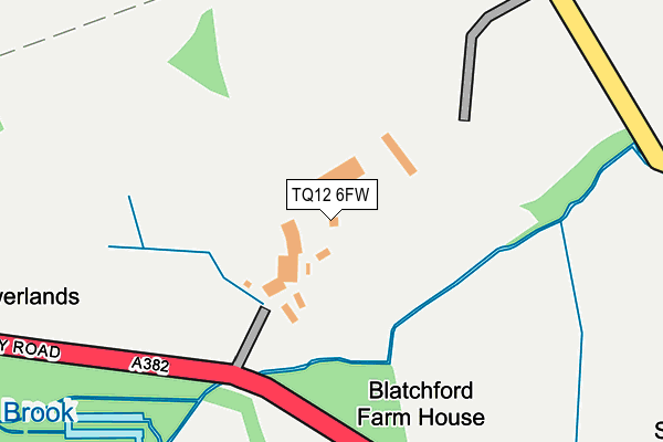 TQ12 6FW map - OS OpenMap – Local (Ordnance Survey)