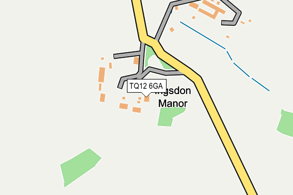 TQ12 6GA map - OS OpenMap – Local (Ordnance Survey) TQ12 6GA map - OS OpenMap – Local (Ordnance Survey)