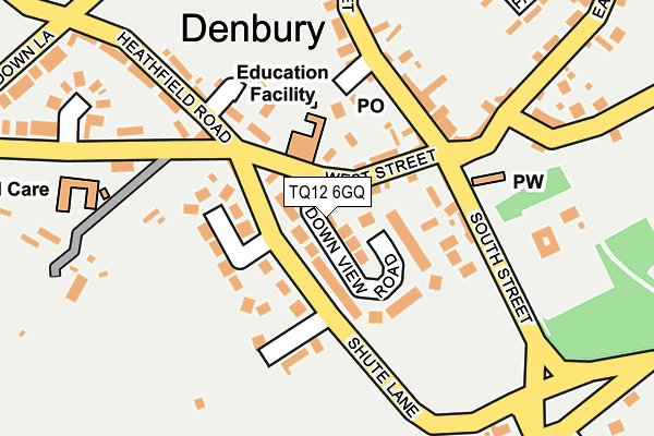 TQ12 6GQ map - OS OpenMap – Local (Ordnance Survey) TQ12 6GQ map - OS OpenMap – Local (Ordnance Survey)