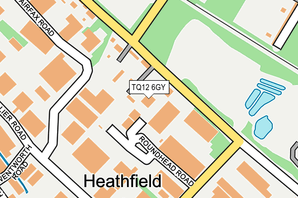 TQ12 6GY map - OS OpenMap – Local (Ordnance Survey) TQ12 6GY map - OS OpenMap – Local (Ordnance Survey)