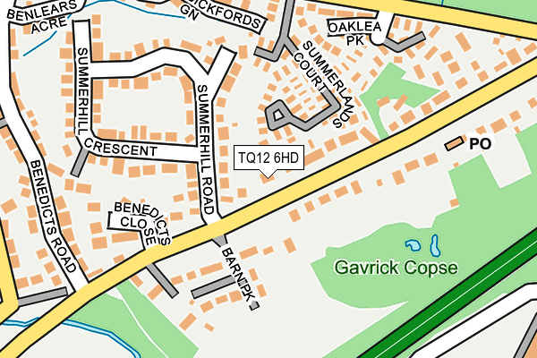 TQ12 6HD map - OS OpenMap – Local (Ordnance Survey) TQ12 6HD map - OS OpenMap – Local (Ordnance Survey)