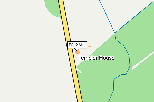 TQ12 6HL map - OS OpenMap – Local (Ordnance Survey)