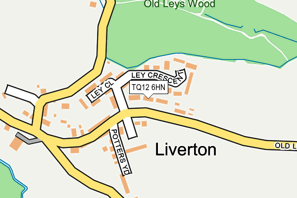 TQ12 6HN map - OS OpenMap – Local (Ordnance Survey) TQ12 6HN map - OS OpenMap – Local (Ordnance Survey)