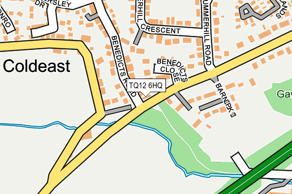 TQ12 6HQ map - OS OpenMap – Local (Ordnance Survey) TQ12 6HQ map - OS OpenMap – Local (Ordnance Survey)