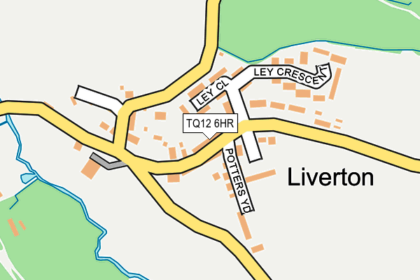 TQ12 6HR map - OS OpenMap – Local (Ordnance Survey)