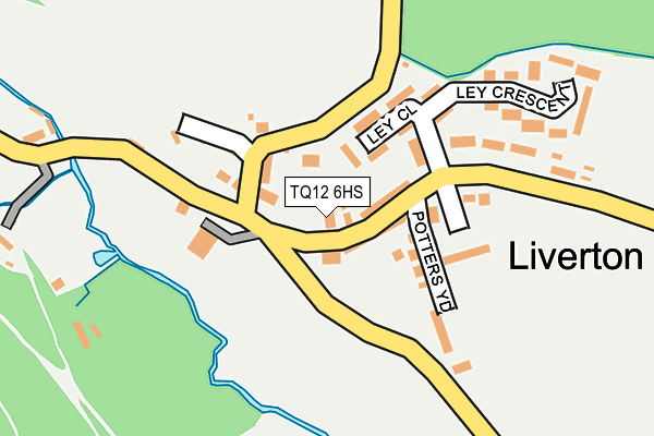 TQ12 6HS map - OS OpenMap – Local (Ordnance Survey) TQ12 6HS map - OS OpenMap – Local (Ordnance Survey)