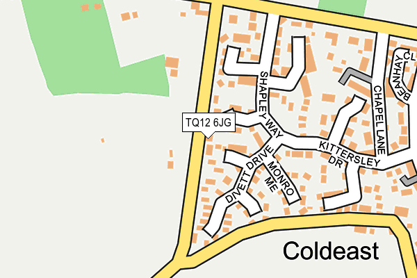 TQ12 6JG map - OS OpenMap – Local (Ordnance Survey) TQ12 6JG map - OS OpenMap – Local (Ordnance Survey)