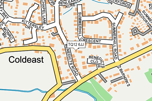 TQ12 6JJ map - OS OpenMap – Local (Ordnance Survey)