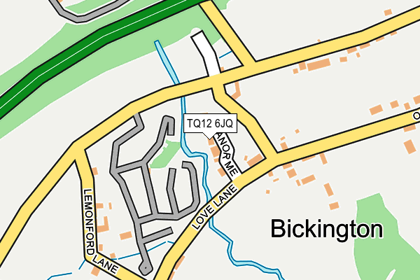 TQ12 6JQ map - OS OpenMap – Local (Ordnance Survey)