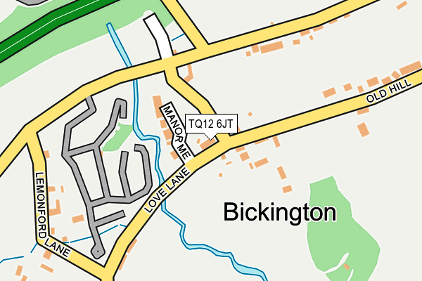 TQ12 6JT map - OS OpenMap – Local (Ordnance Survey) TQ12 6JT map - OS OpenMap – Local (Ordnance Survey)