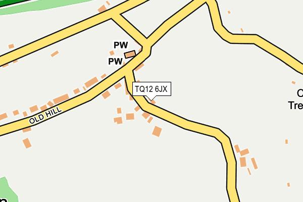 TQ12 6JX map - OS OpenMap – Local (Ordnance Survey) TQ12 6JX map - OS OpenMap – Local (Ordnance Survey)