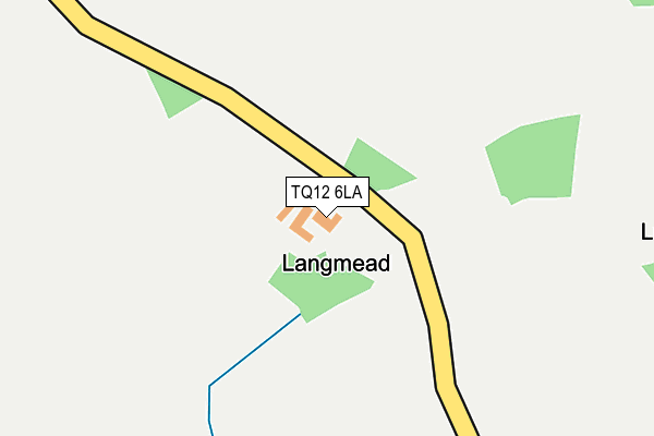 TQ12 6LA map - OS OpenMap – Local (Ordnance Survey) TQ12 6LA map - OS OpenMap – Local (Ordnance Survey)