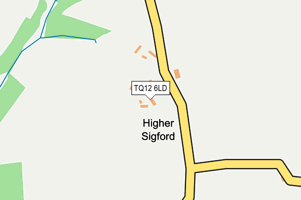 TQ12 6LD map - OS OpenMap – Local (Ordnance Survey) TQ12 6LD map - OS OpenMap – Local (Ordnance Survey)
