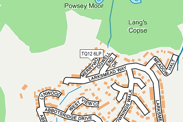 TQ12 6LP map - OS OpenMap – Local (Ordnance Survey) TQ12 6LP map - OS OpenMap – Local (Ordnance Survey)