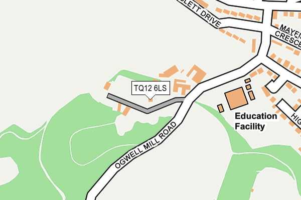 TQ12 6LS map - OS OpenMap – Local (Ordnance Survey) TQ12 6LS map - OS OpenMap – Local (Ordnance Survey)