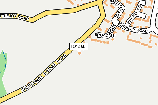 TQ12 6LT map - OS OpenMap – Local (Ordnance Survey) TQ12 6LT map - OS OpenMap – Local (Ordnance Survey)