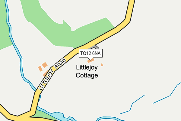 TQ12 6NA map - OS OpenMap – Local (Ordnance Survey) TQ12 6NA map - OS OpenMap – Local (Ordnance Survey)