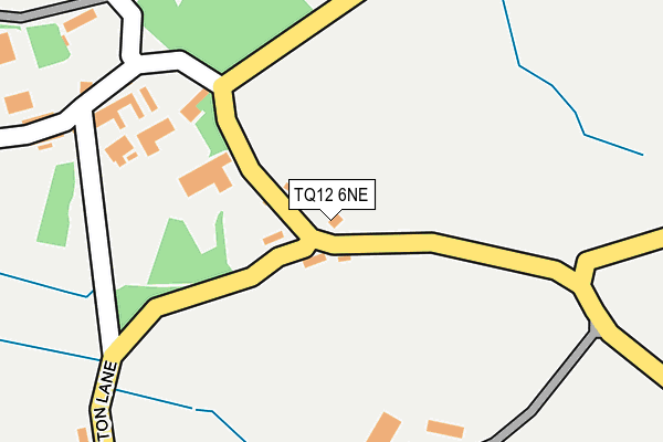 TQ12 6NE map - OS OpenMap – Local (Ordnance Survey) TQ12 6NE map - OS OpenMap – Local (Ordnance Survey)