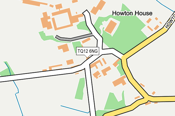 TQ12 6NG map - OS OpenMap – Local (Ordnance Survey) TQ12 6NG map - OS OpenMap – Local (Ordnance Survey)