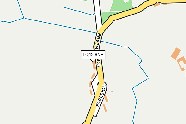 TQ12 6NH map - OS OpenMap – Local (Ordnance Survey) TQ12 6NH map - OS OpenMap – Local (Ordnance Survey)