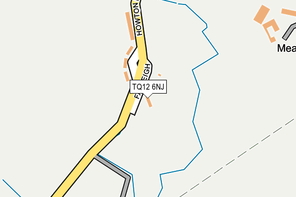 TQ12 6NJ map - OS OpenMap – Local (Ordnance Survey)