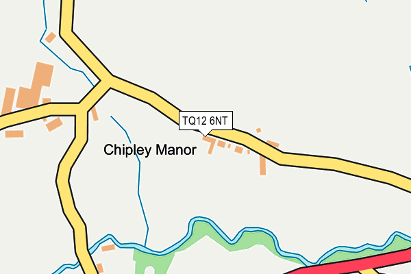 TQ12 6NT map - OS OpenMap – Local (Ordnance Survey) TQ12 6NT map - OS OpenMap – Local (Ordnance Survey)