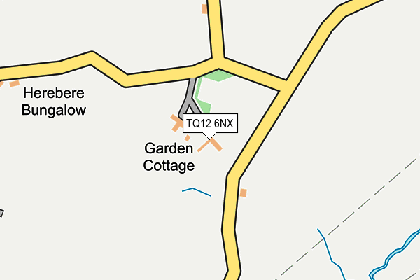 TQ12 6NX map - OS OpenMap – Local (Ordnance Survey) TQ12 6NX map - OS OpenMap – Local (Ordnance Survey)