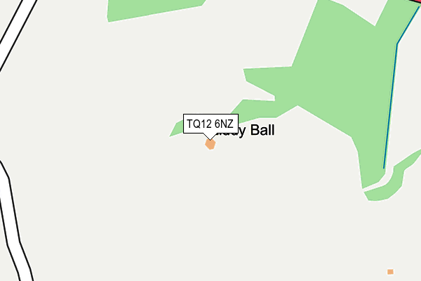 TQ12 6NZ map - OS OpenMap – Local (Ordnance Survey)