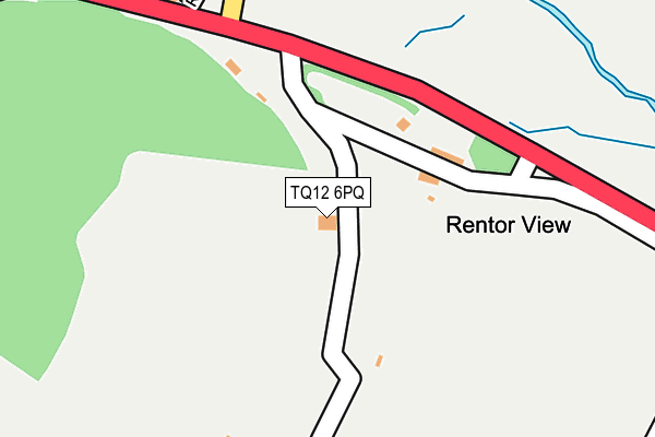 TQ12 6PQ map - OS OpenMap – Local (Ordnance Survey)