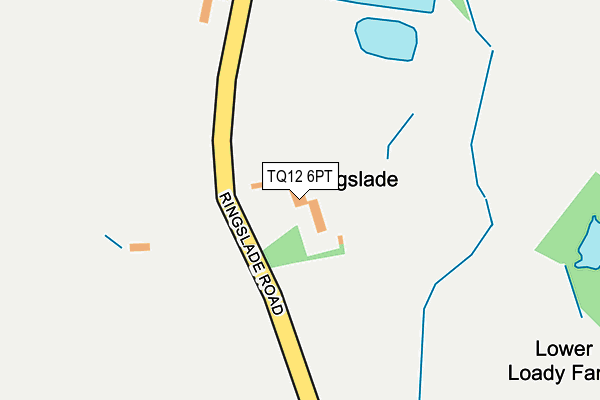 TQ12 6PT map - OS OpenMap – Local (Ordnance Survey) TQ12 6PT map - OS OpenMap – Local (Ordnance Survey)