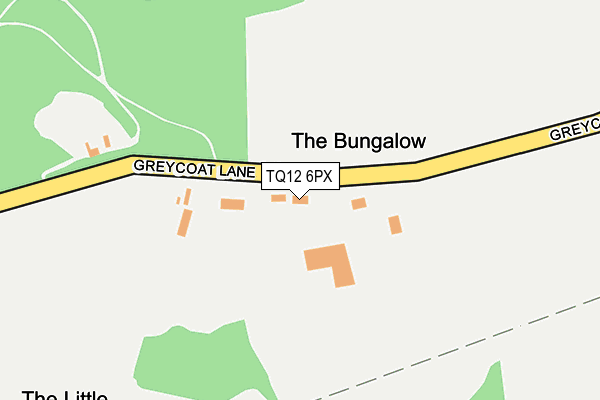 TQ12 6PX map - OS OpenMap – Local (Ordnance Survey)