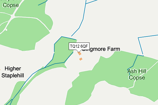 TQ12 6QF map - OS OpenMap – Local (Ordnance Survey) TQ12 6QF map - OS OpenMap – Local (Ordnance Survey)