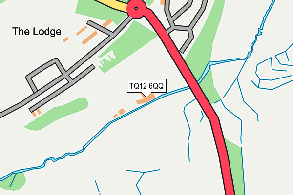 TQ12 6QQ map - OS OpenMap – Local (Ordnance Survey) TQ12 6QQ map - OS OpenMap – Local (Ordnance Survey)